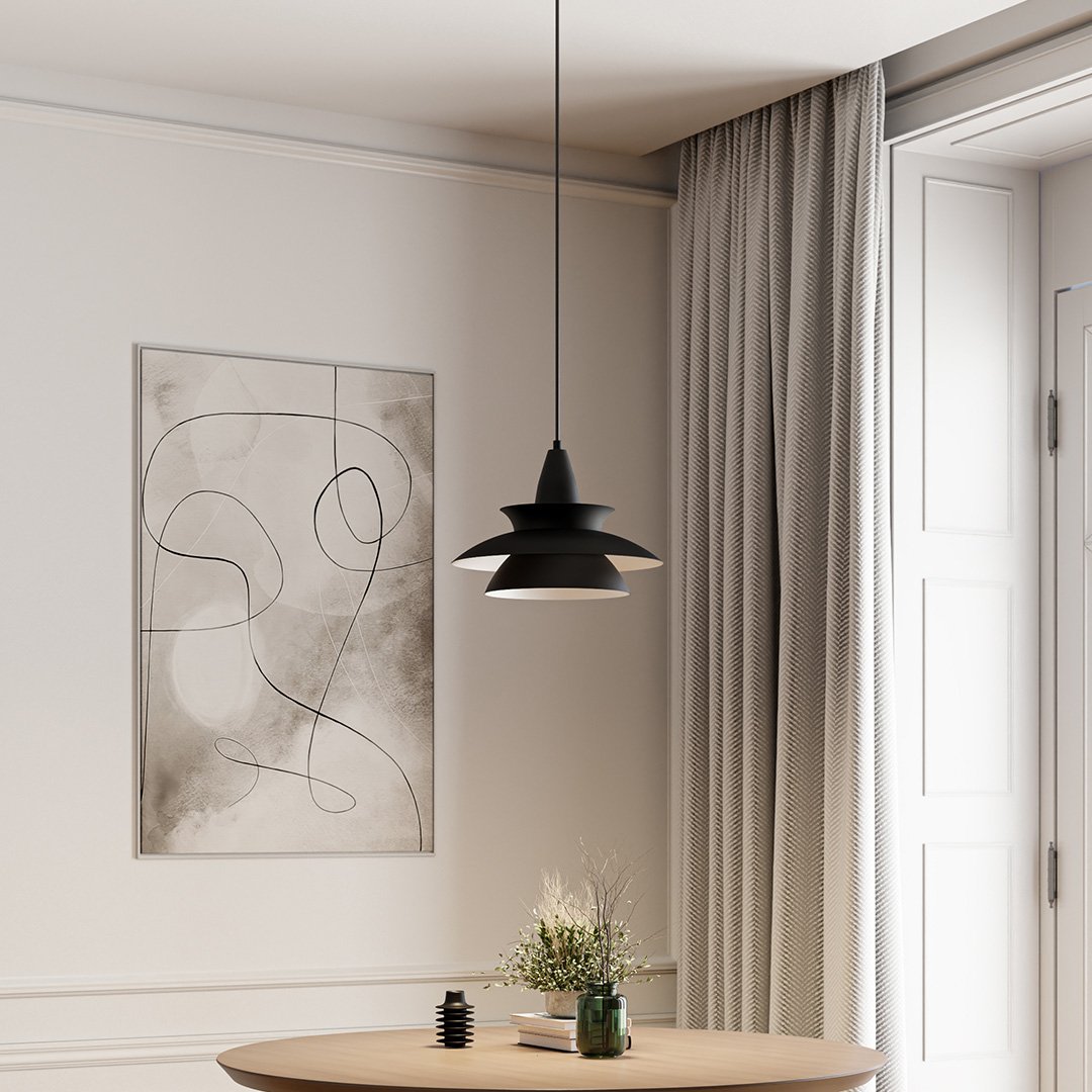 Moderne – Macaron Neona Regenschirm Hängtiefe Hängeleuchte 180cm - Ideal Wohnzimmer- für Hängeleuchte,